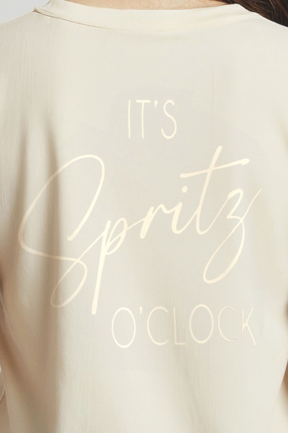 Close up of back of tank with &