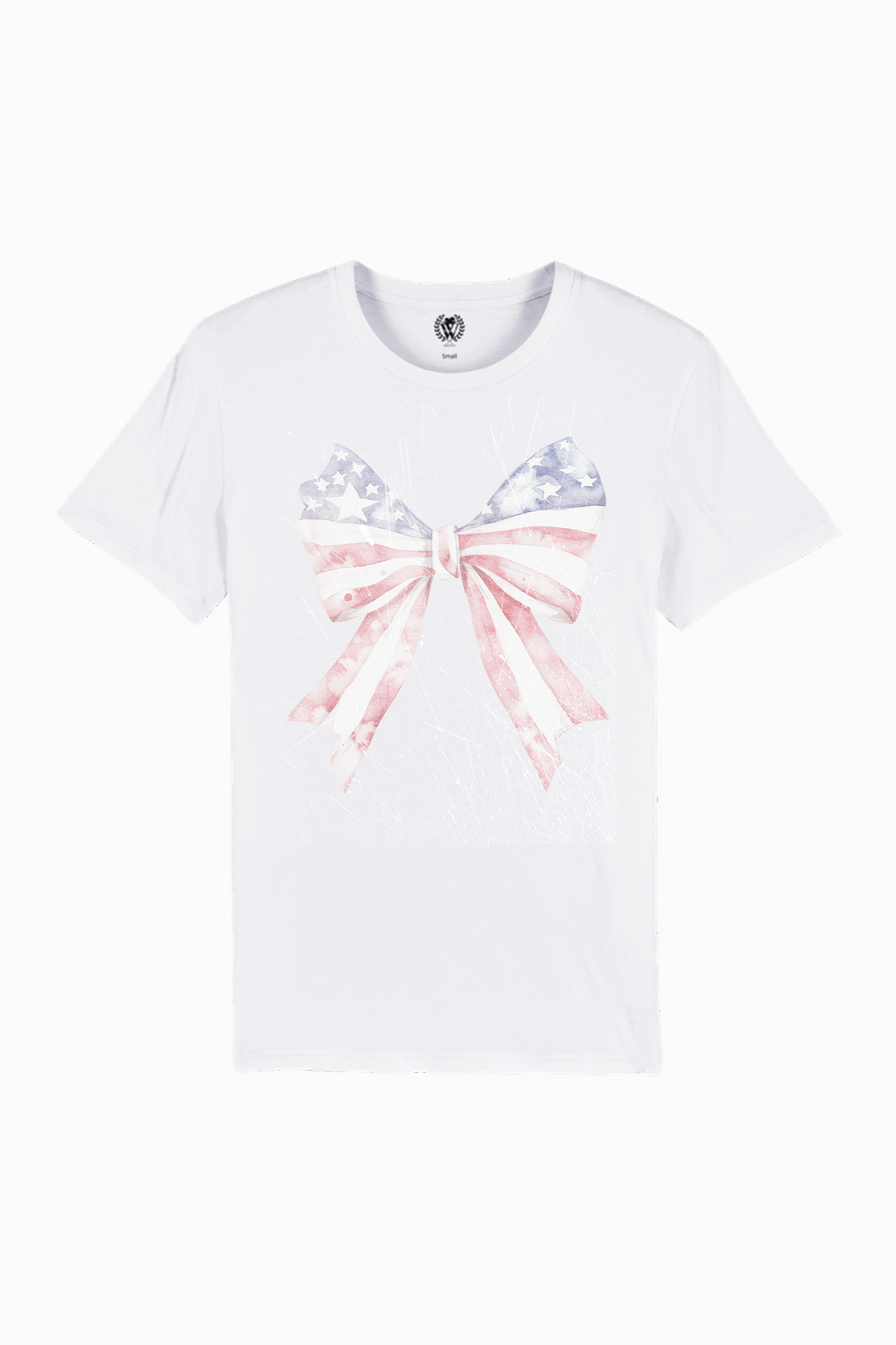 Patriotic Bow | Organic White