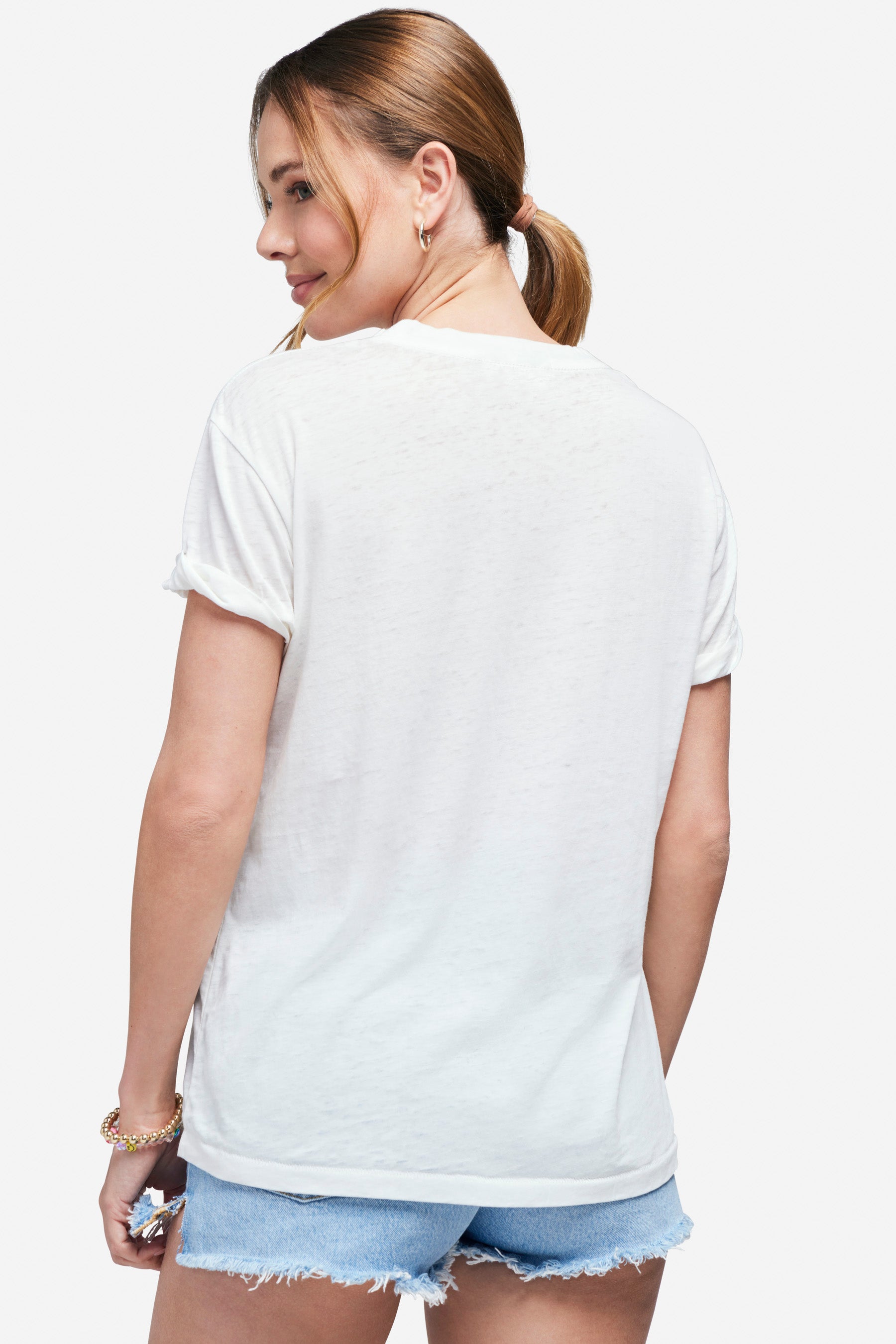The Hills Kyle Boyfriend Tee | Clean White