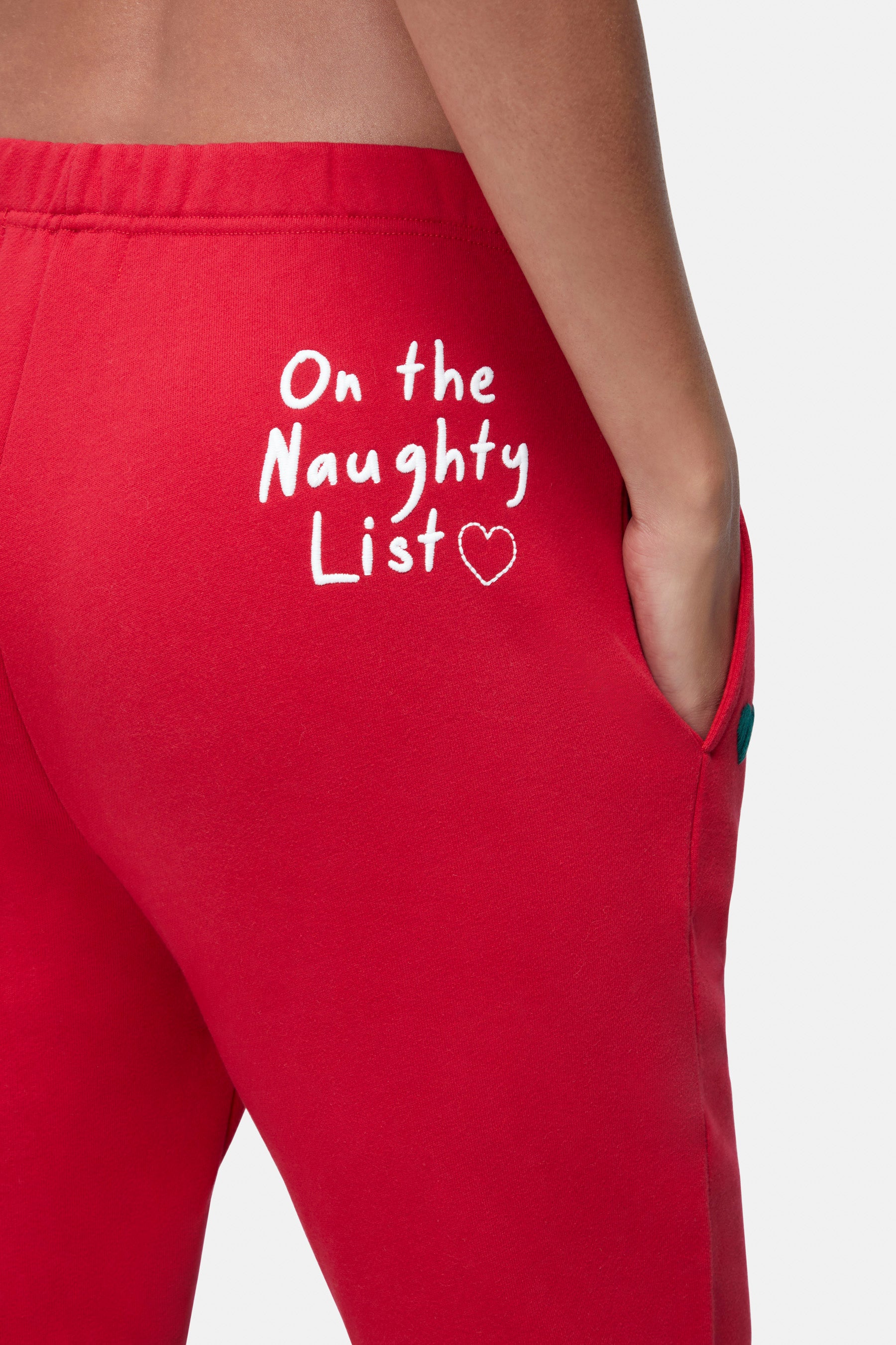 Naughty Emmy Sweatpants | Jester Red