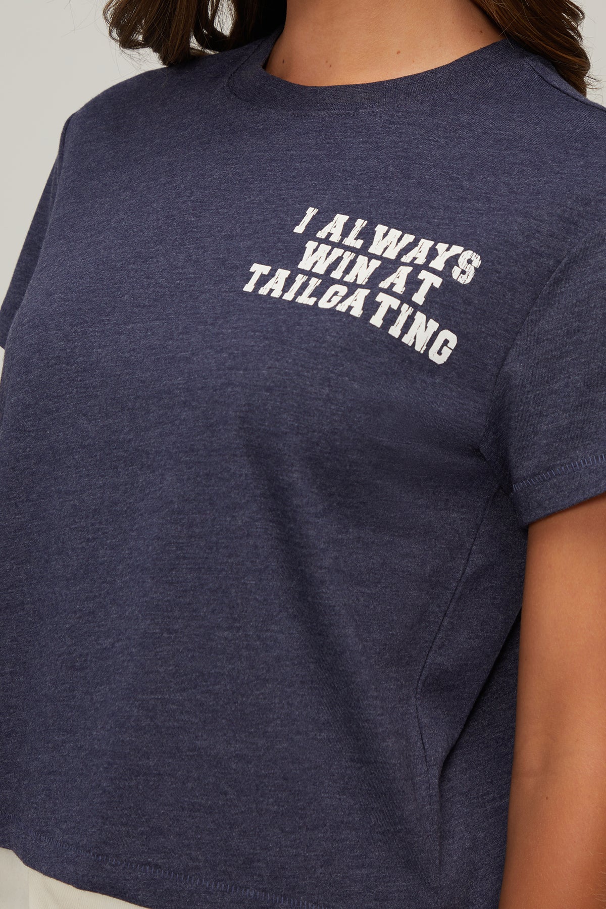 Tailgate With Me Jamie Tee | Heather Peacoat