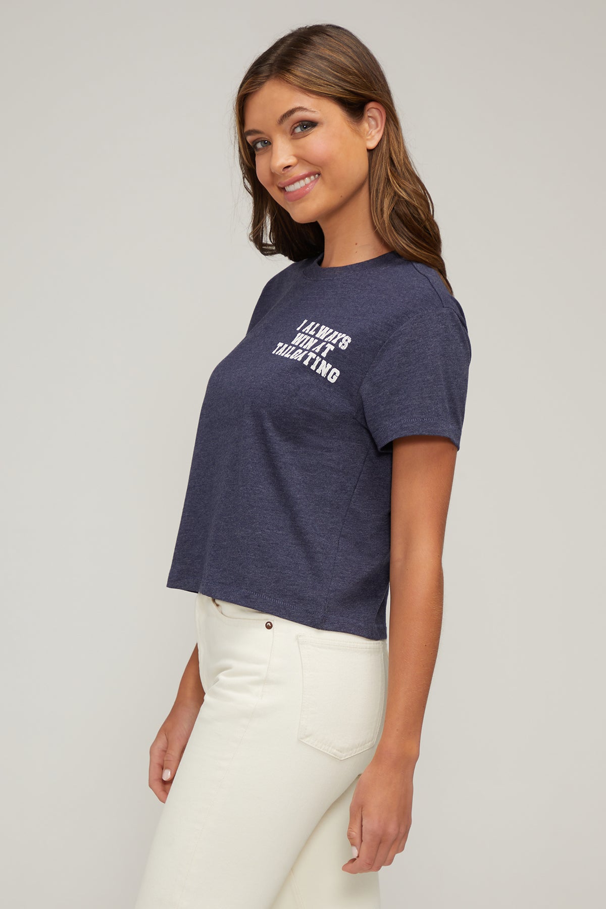 Tailgate With Me Jamie Tee | Heather Peacoat