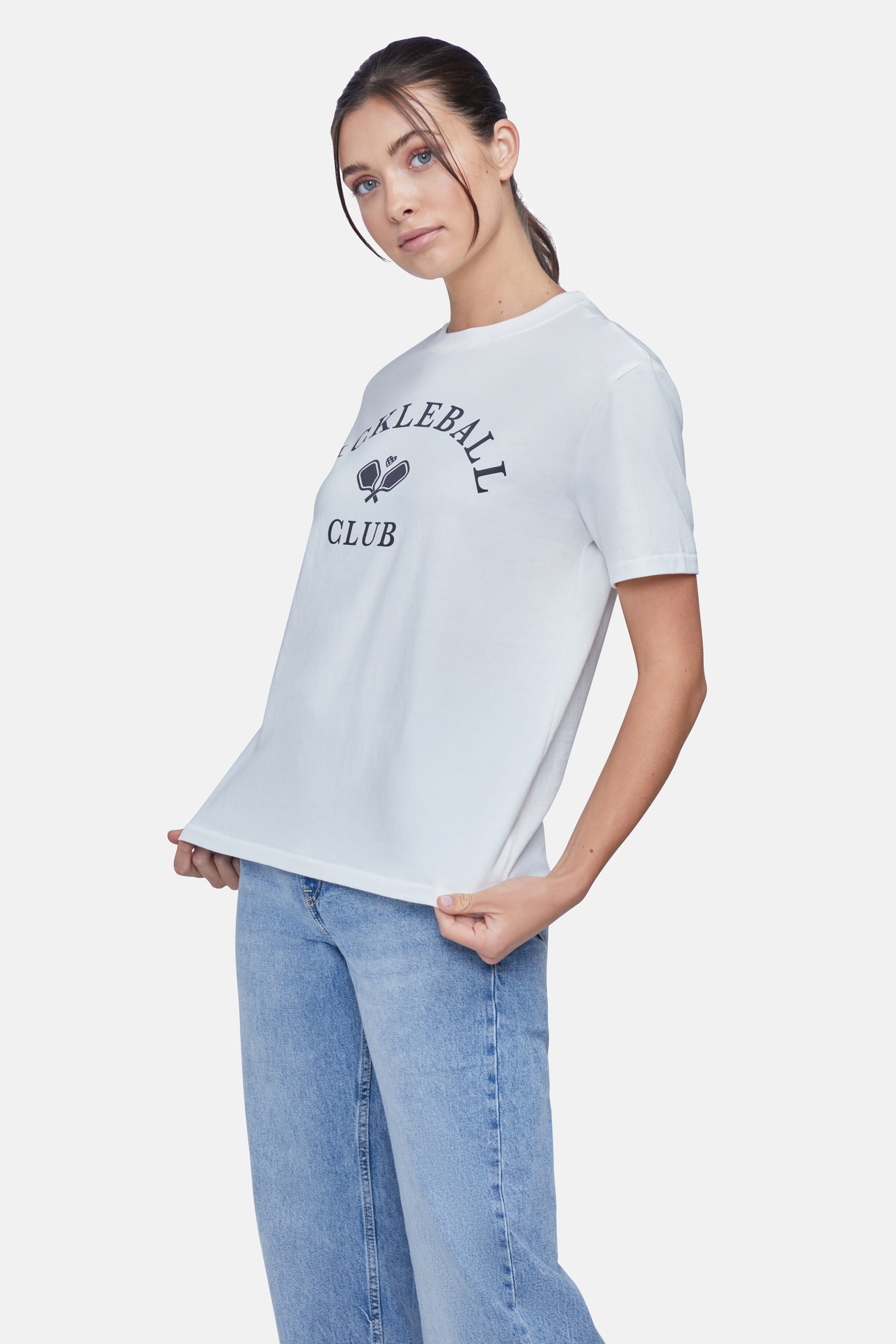 Pickleball Club Ryan Tee | Snow White
