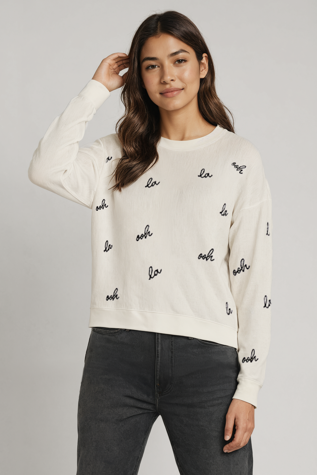 Ohh La La Bailey Sweater | Snow White – Wildfox Couture Ohh La La Bailey Sweater | Snow White – Wildfox Couture