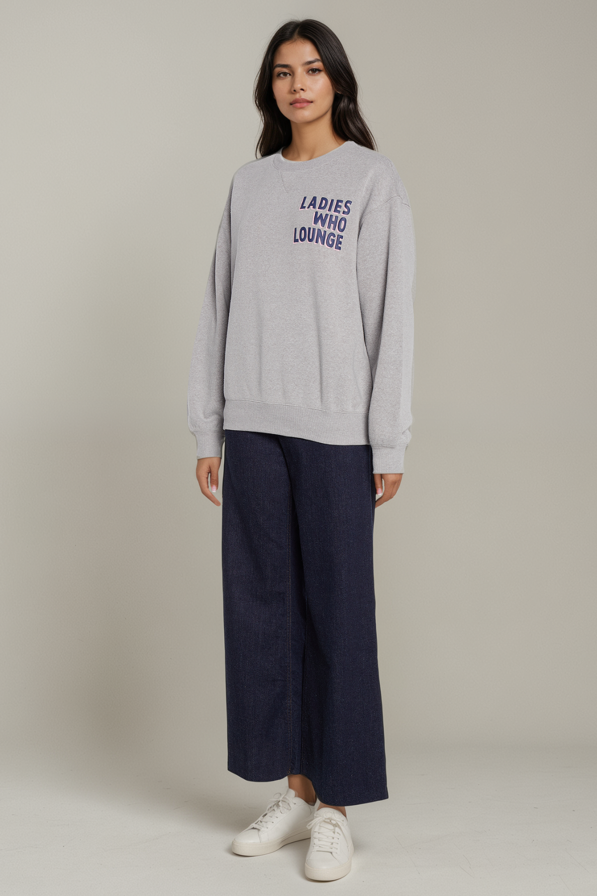 Lounge Ladies Cody Sweatshirt | Heather Grey