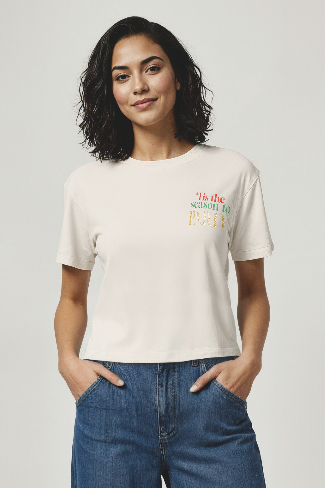 Tis the Season Jamie Tee | Eggnog