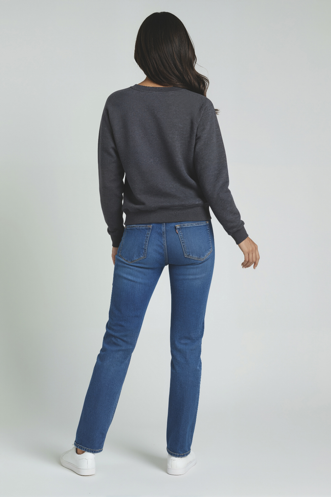 Champagne & Candy Keely Raglan Sweatshirt | Heather Black Beauty