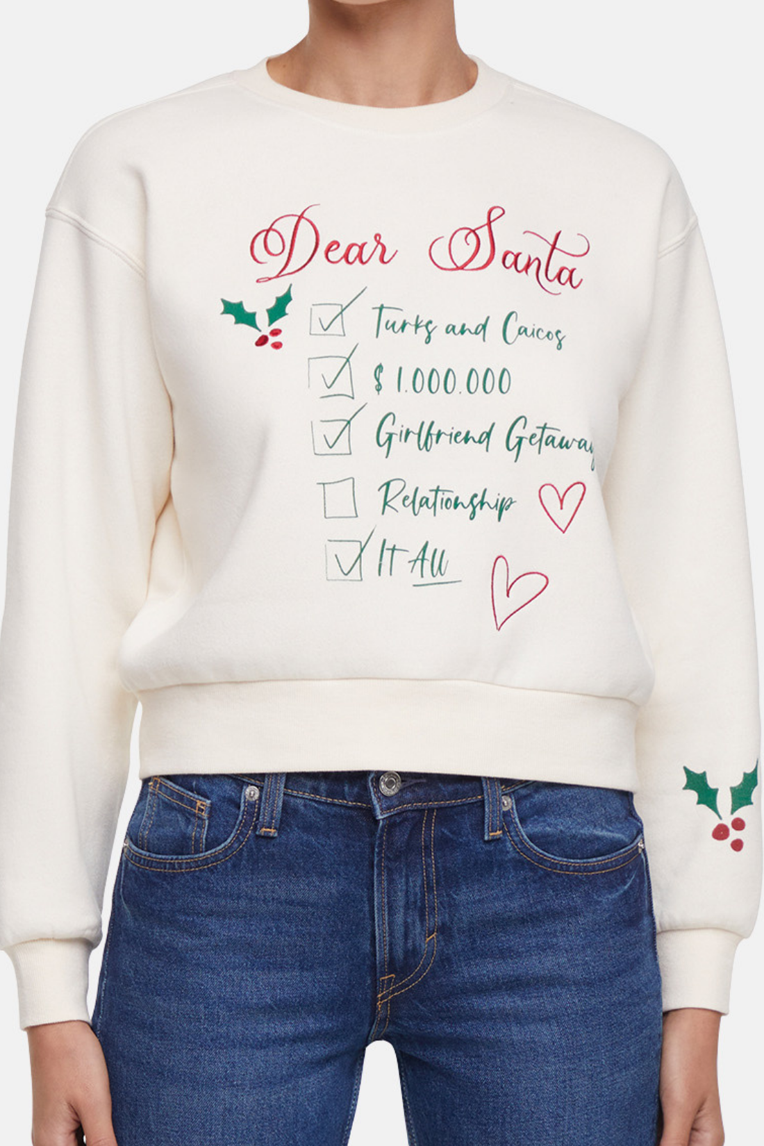 Dear Santa Elyse Sweatshirt | Eggnog