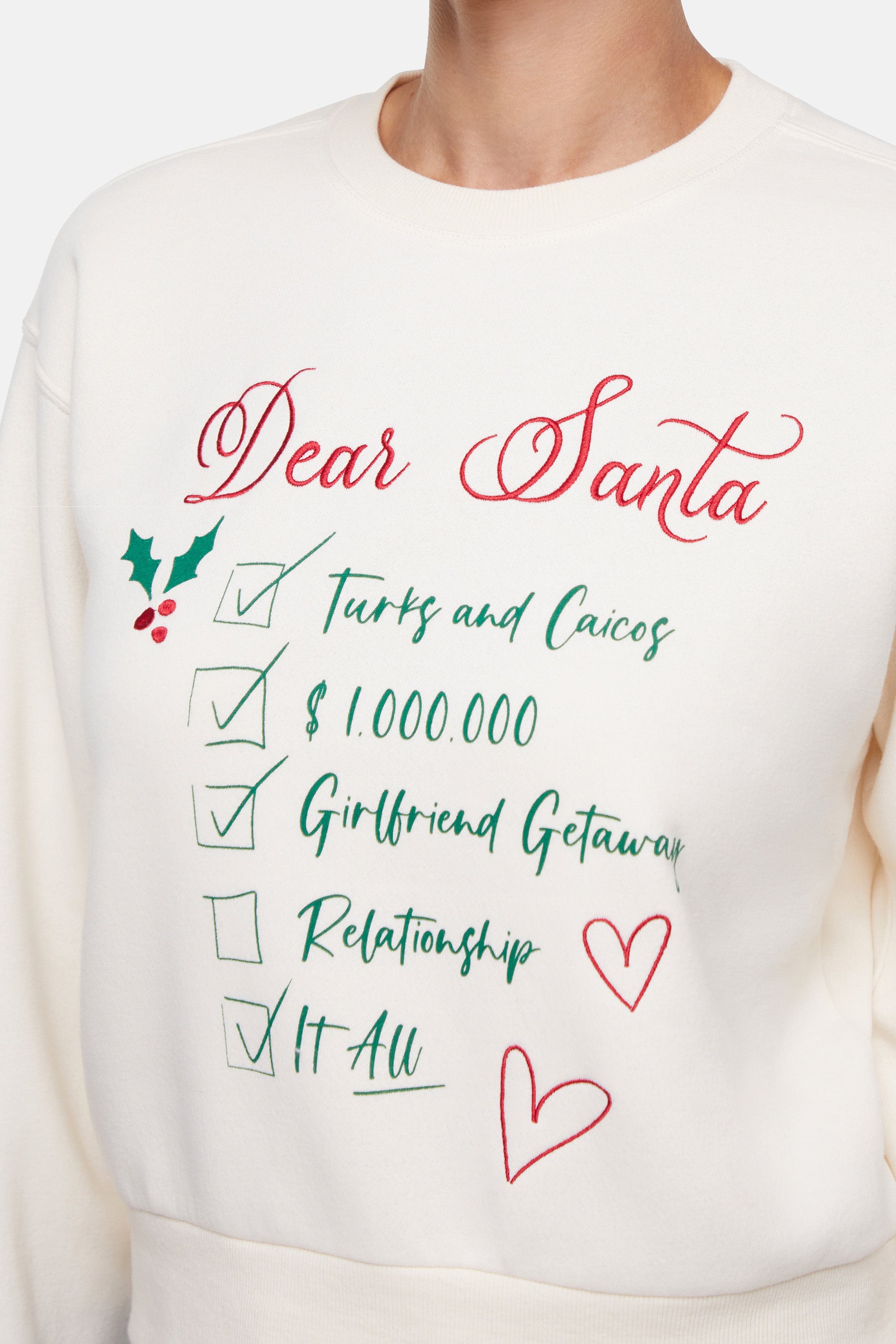 Dear Santa Elyse Sweatshirt | Eggnog