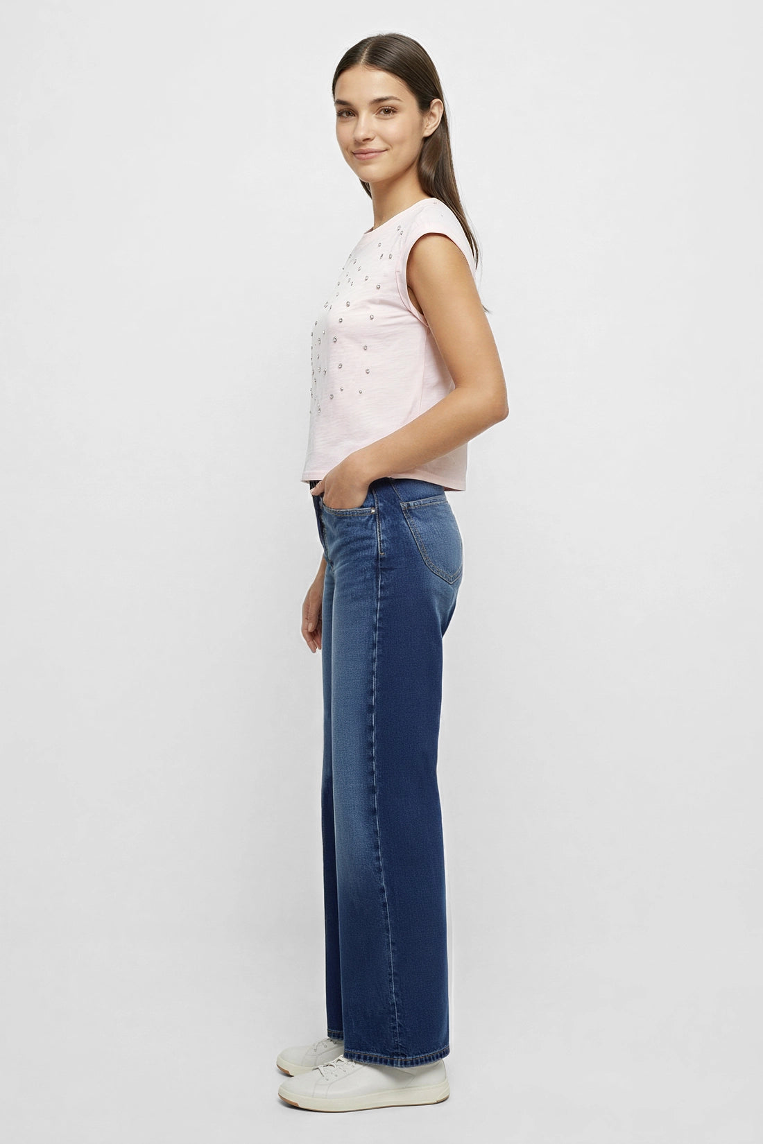 Rhinestone Nova Tee | Pale Lilac