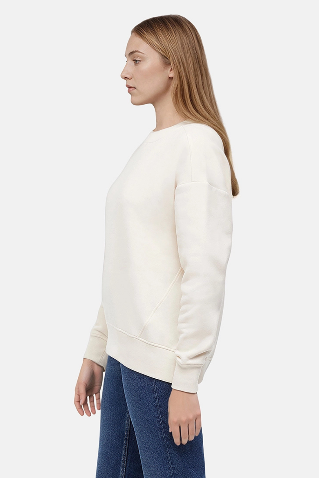 Andie Crew Pullover - Eggnog
