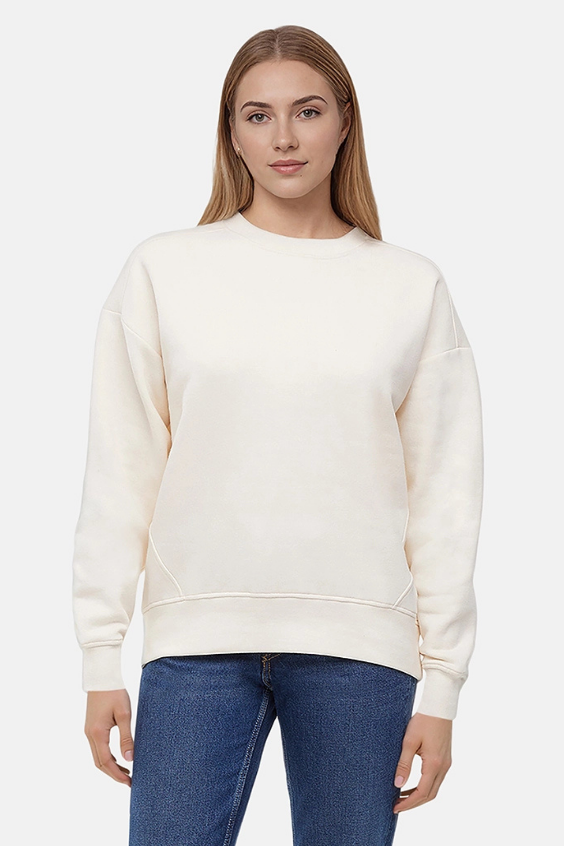 Andie Crew Pullover - Eggnog