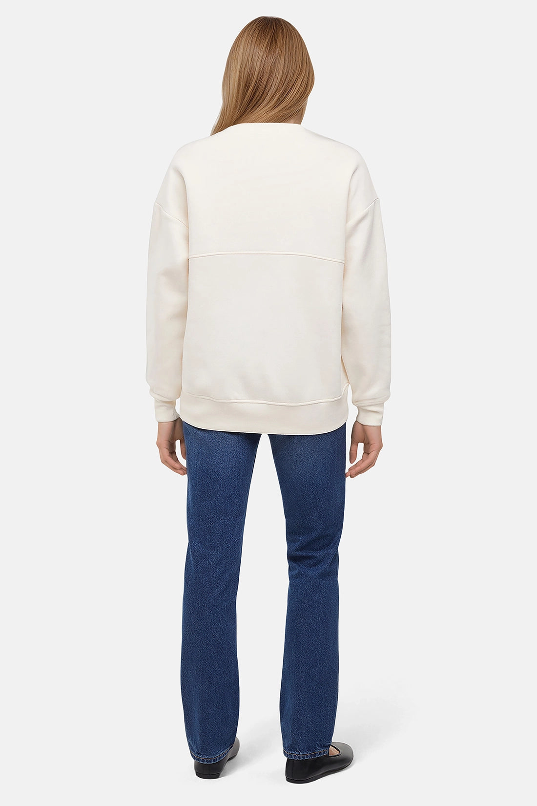 Andie Crew Pullover - Eggnog