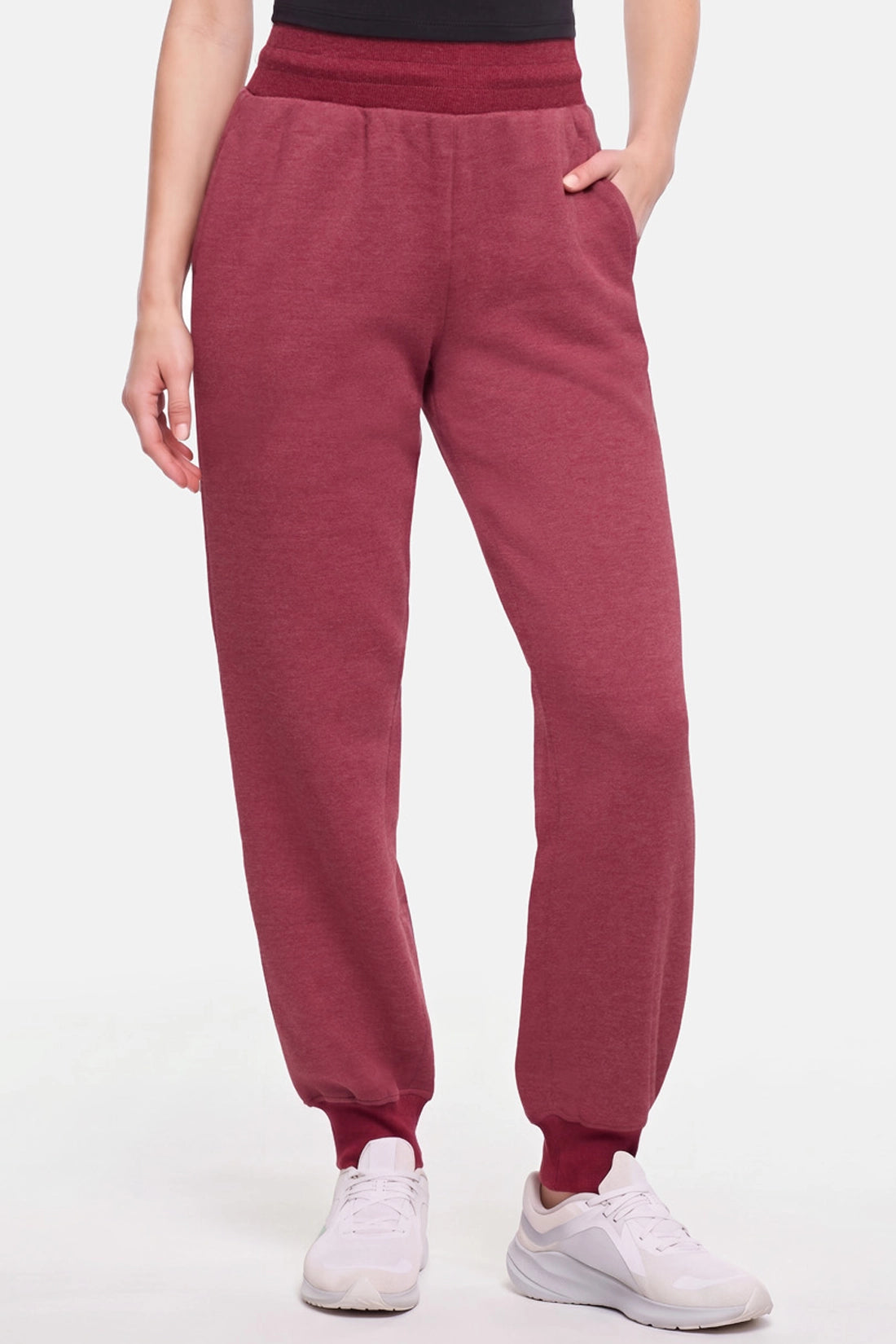Mara Sweatpant - Heather Tibetan Red