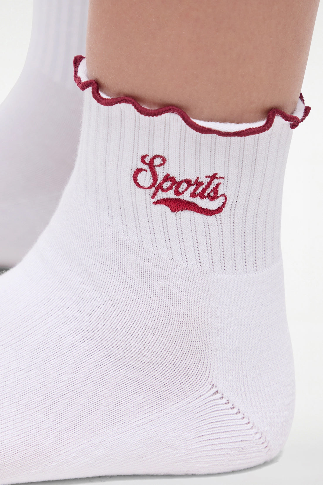 Nina 2-Pack Ankle Socks | White/Zinfandel