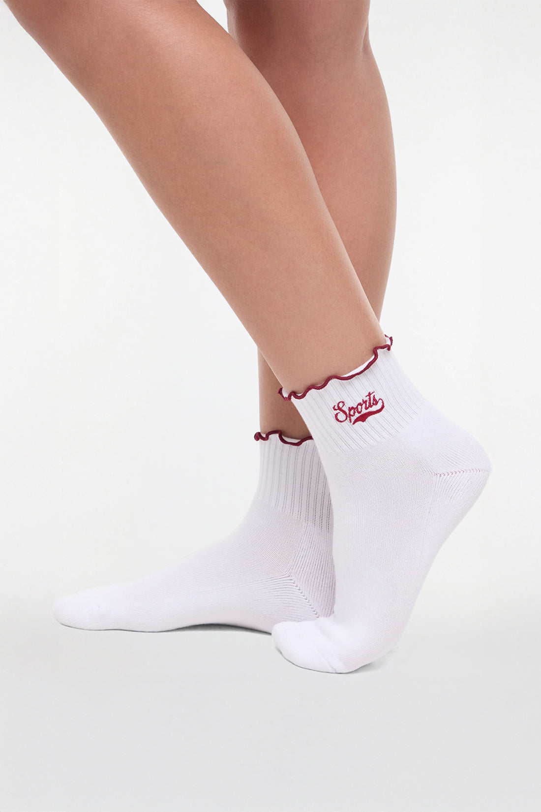 Nina 2-Pack Ankle Socks | White/Zinfandel