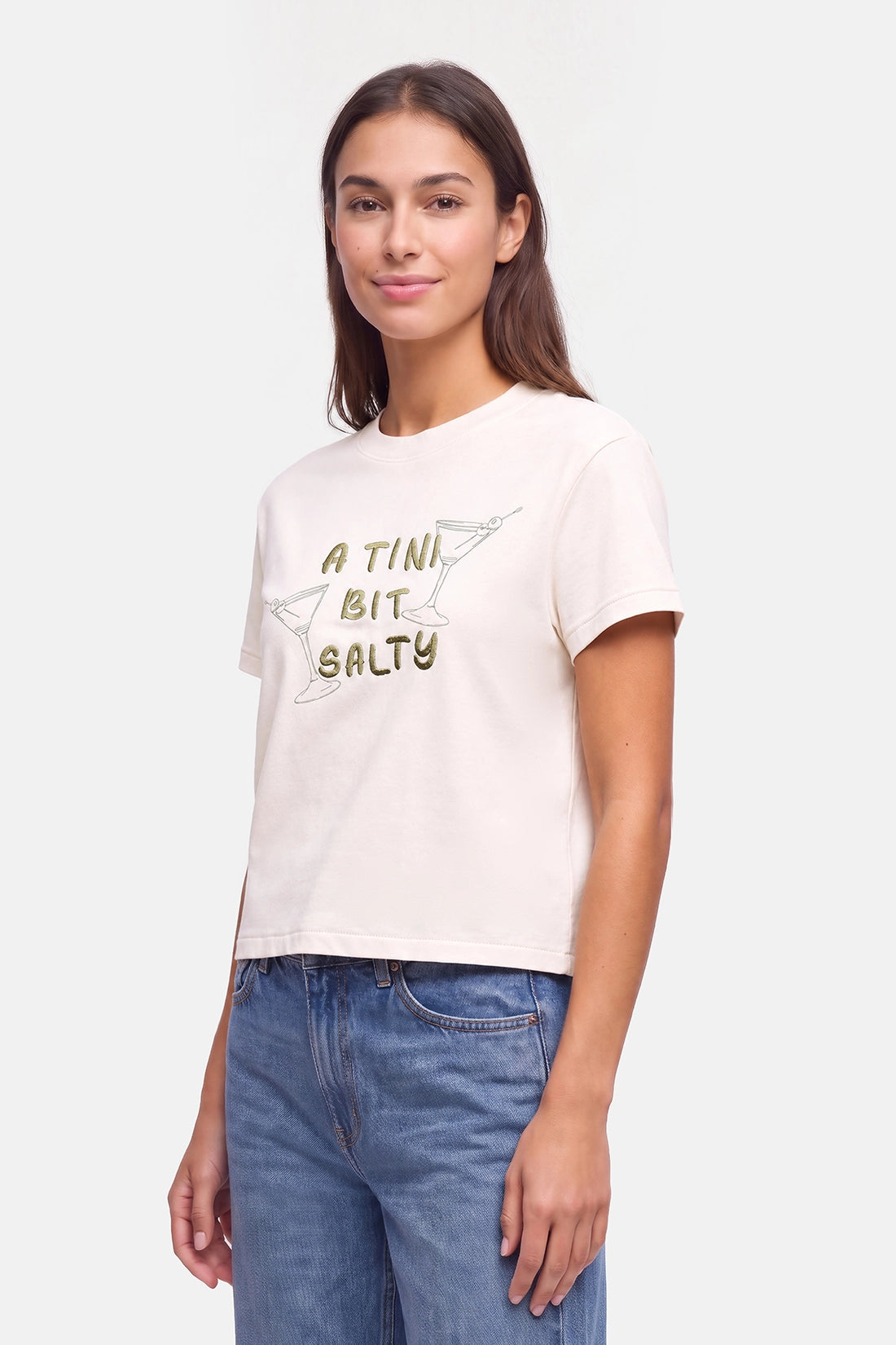 Tini Bit Salty Jamie Tee | Eggnog