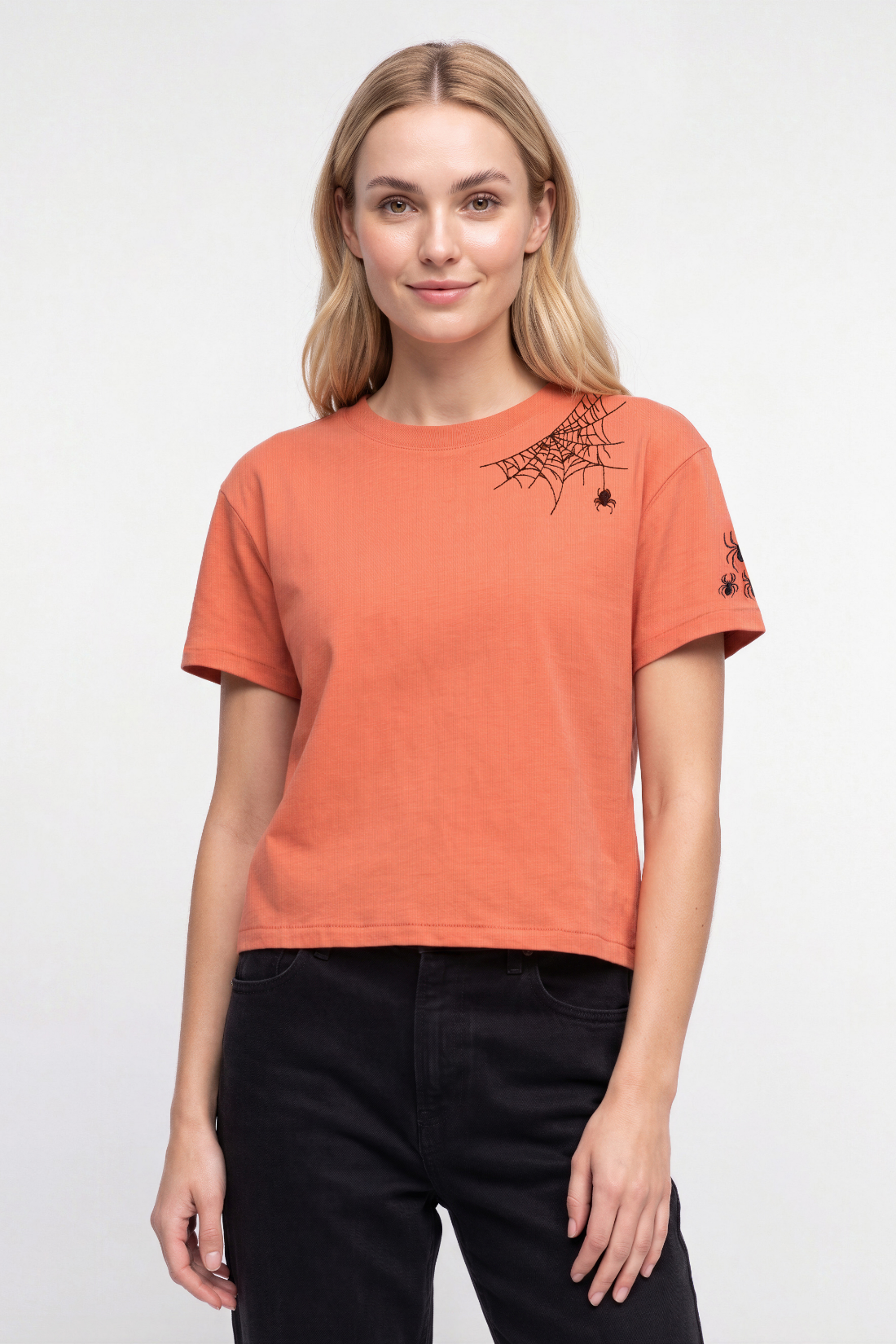 Spider Webs Jamie Tee | Autumn Leaf