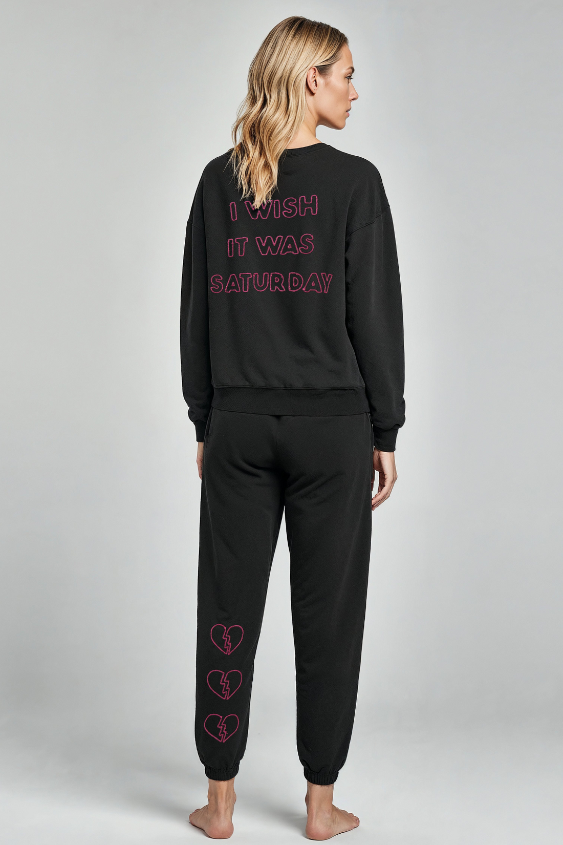 Wish Saturday Cody Sweatshirt | Washed Black