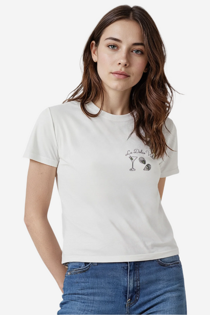 La Dolce Vida Jamie Tee | Snow White – Wildfox Couture La Dolce Vida Jamie Tee | Snow White – Wildfox Couture