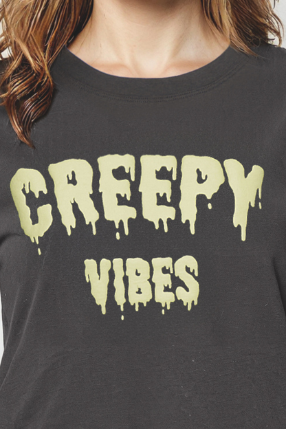 Black t-shirt with &