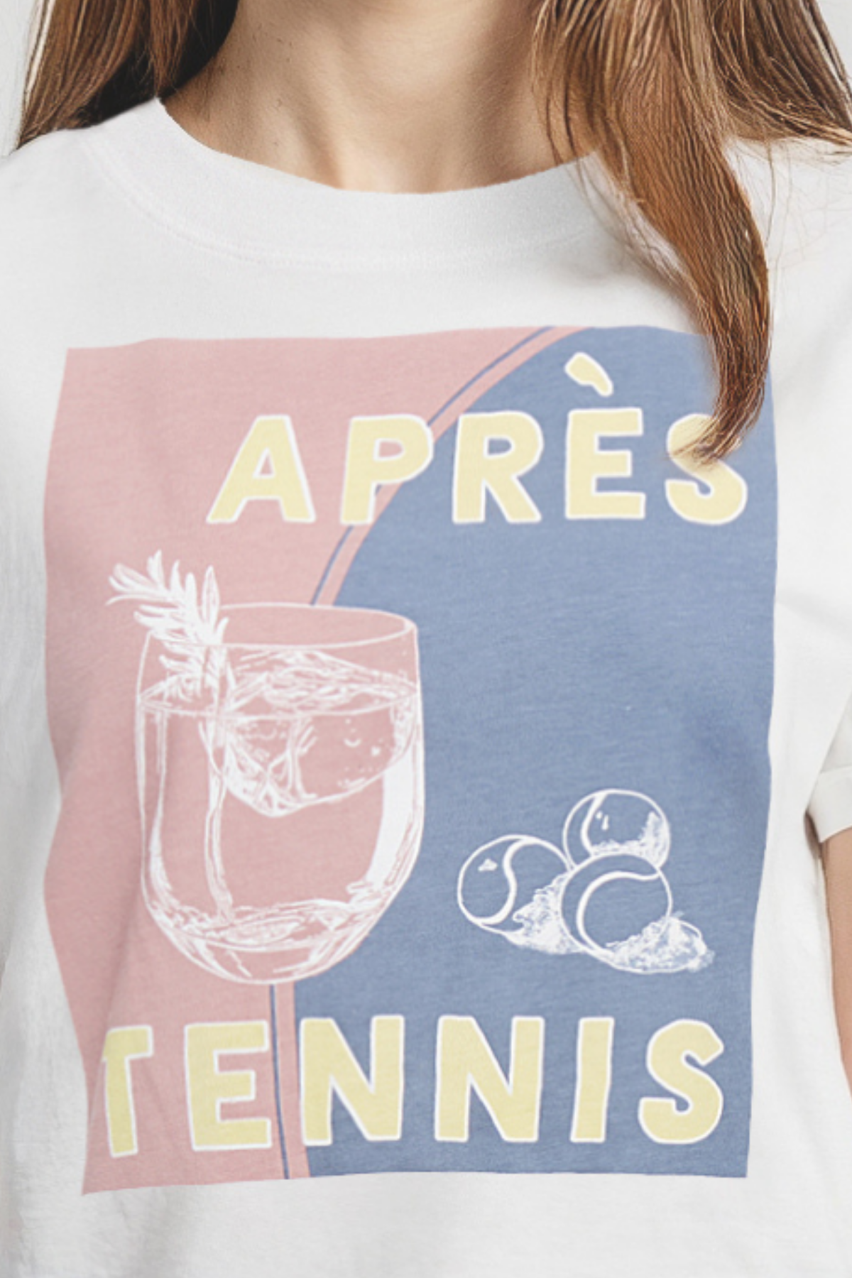 Close up of T-shirt with &