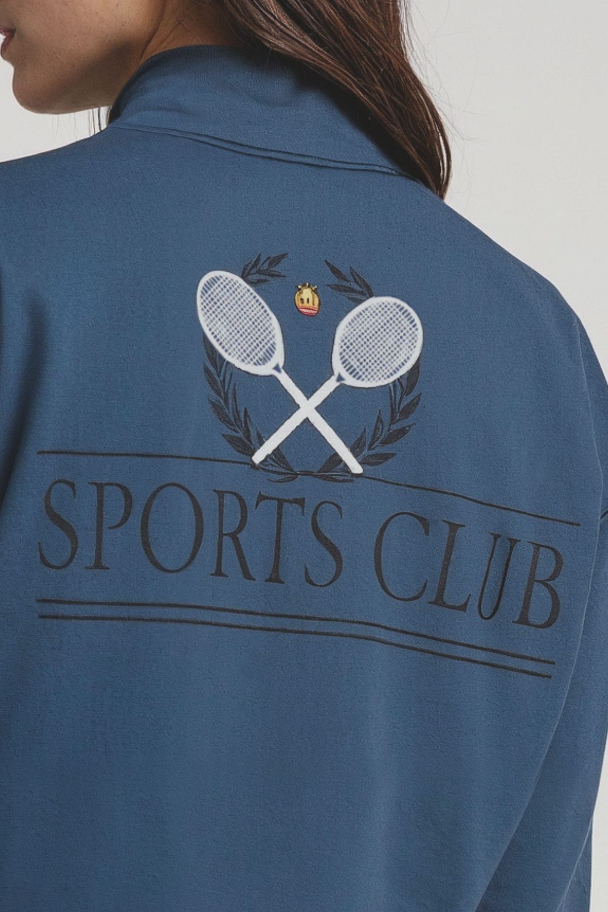 Blue jacket with &
