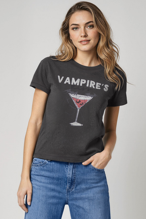 Vampires Kiss Jamie Tee | Pirate Black – Wildfox Couture