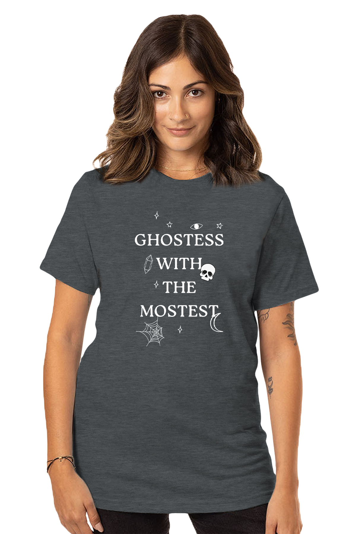 Ghostess Tee | Organic Charcoal