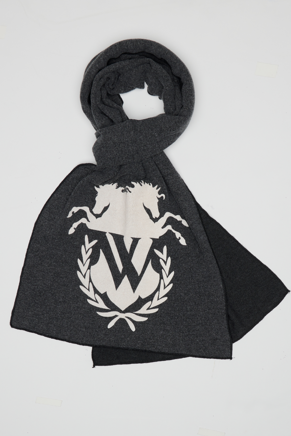 WFScarf-Old School Log | Clean Black