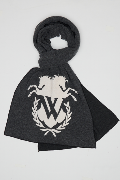 WFScarf-Old School Log | Clean Black