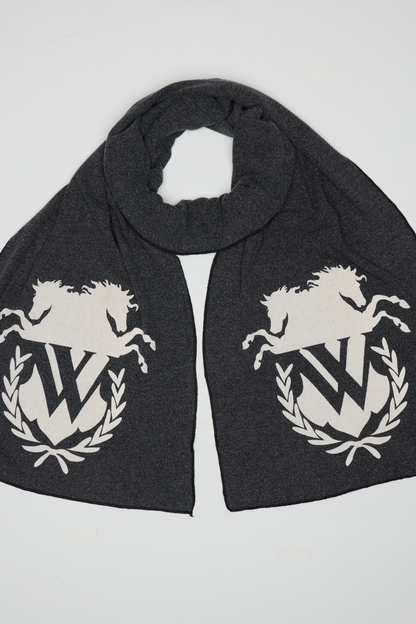 WFScarf-Old School Log | Clean Black