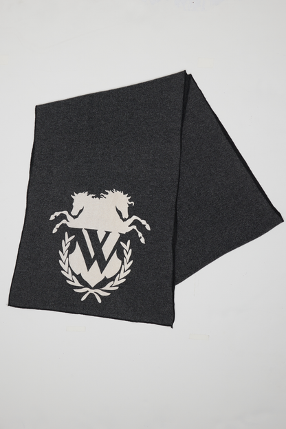 WFScarf-Old School Log | Clean Black