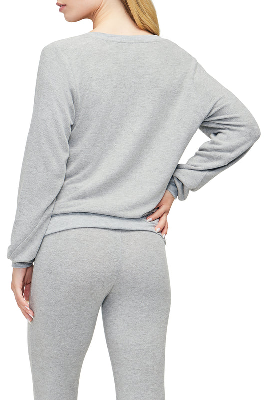 Wildfox Lake Mode Baggy Beach Sweatshirt- Vanilla
