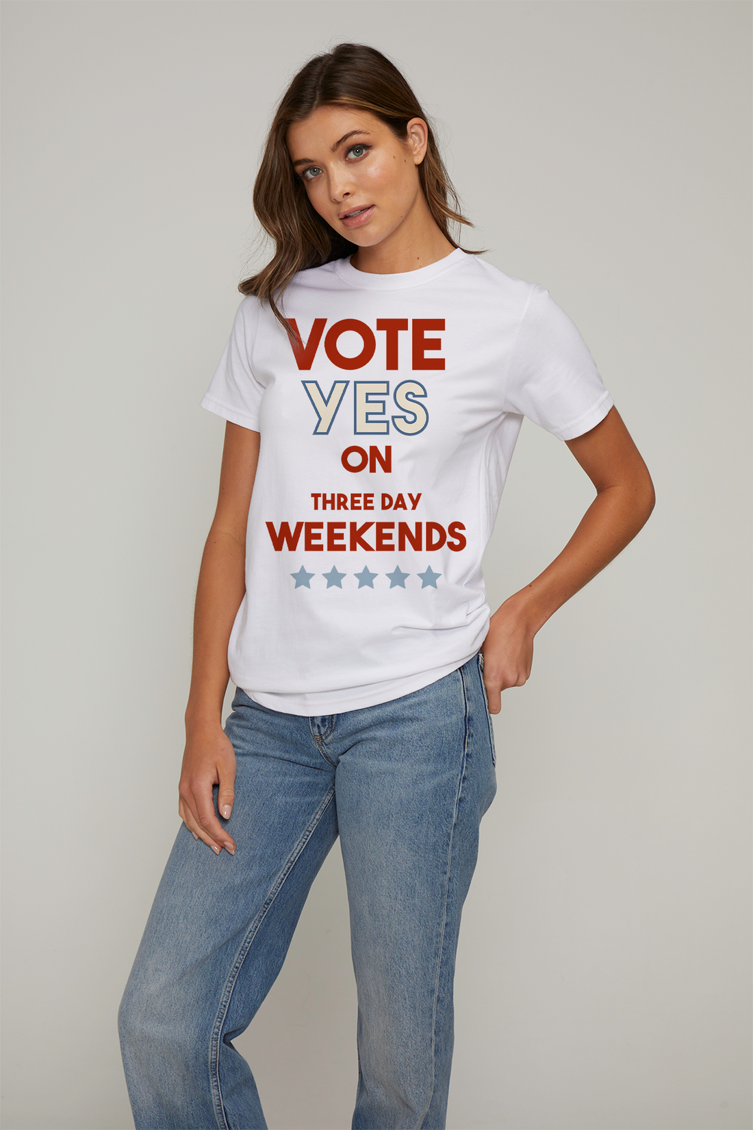 Vote Three Day Weekend | Organic White
