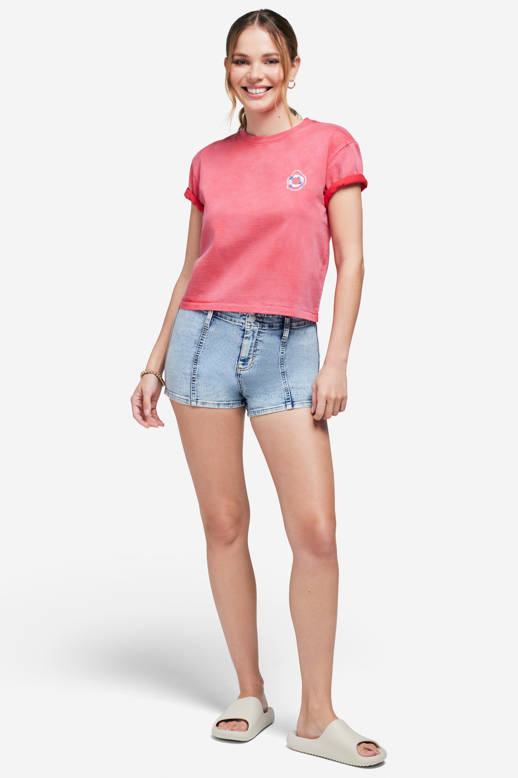 Off Duty Jaime Crop Tee | Toreador