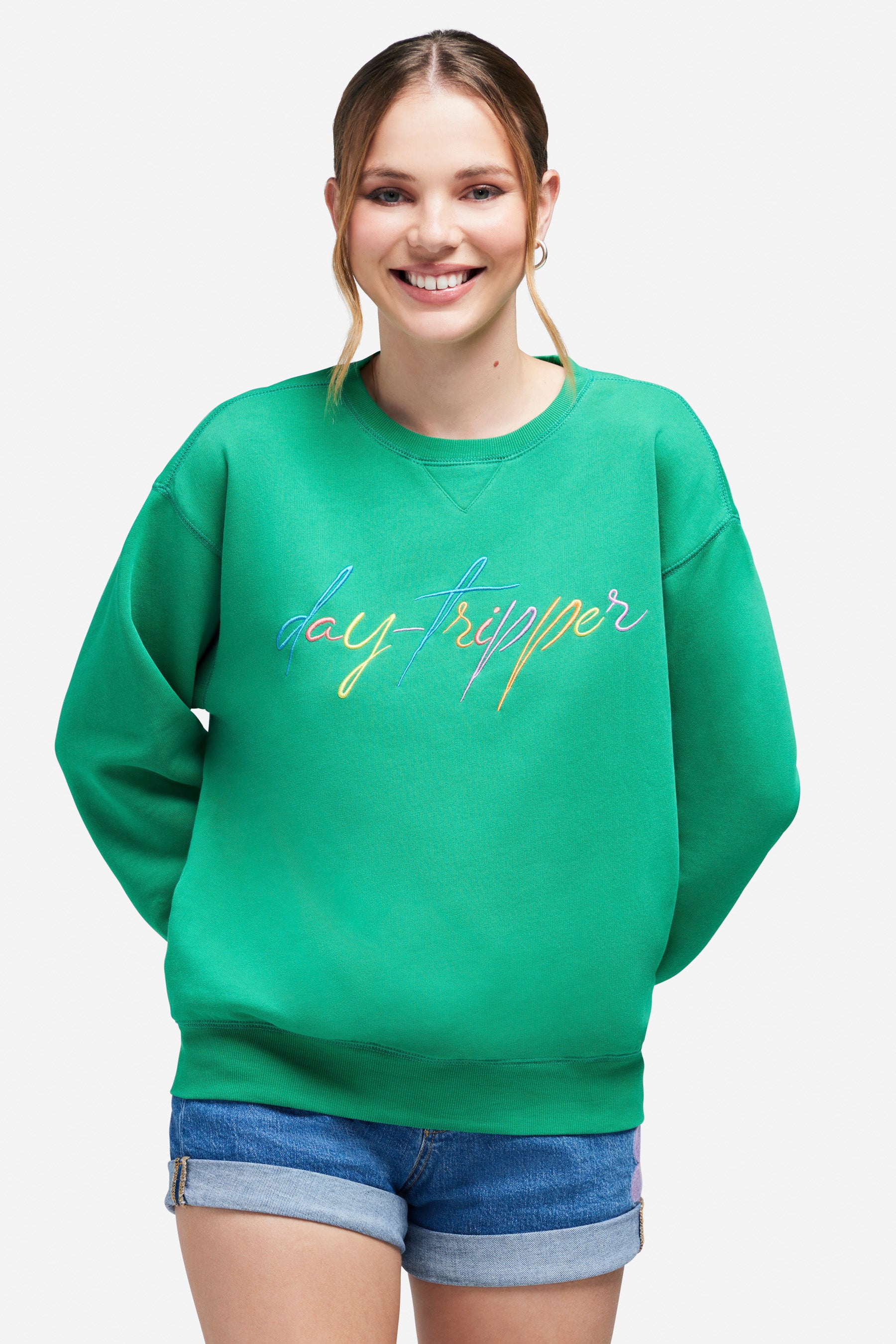 Day Tripper Cody Sweatshirt | Jelly Bean – Wildfox Couture