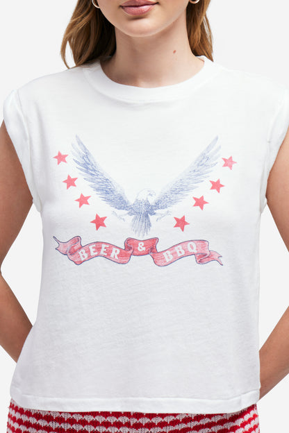 Beer &amp; BBQ Anabelle Tank | Clean White