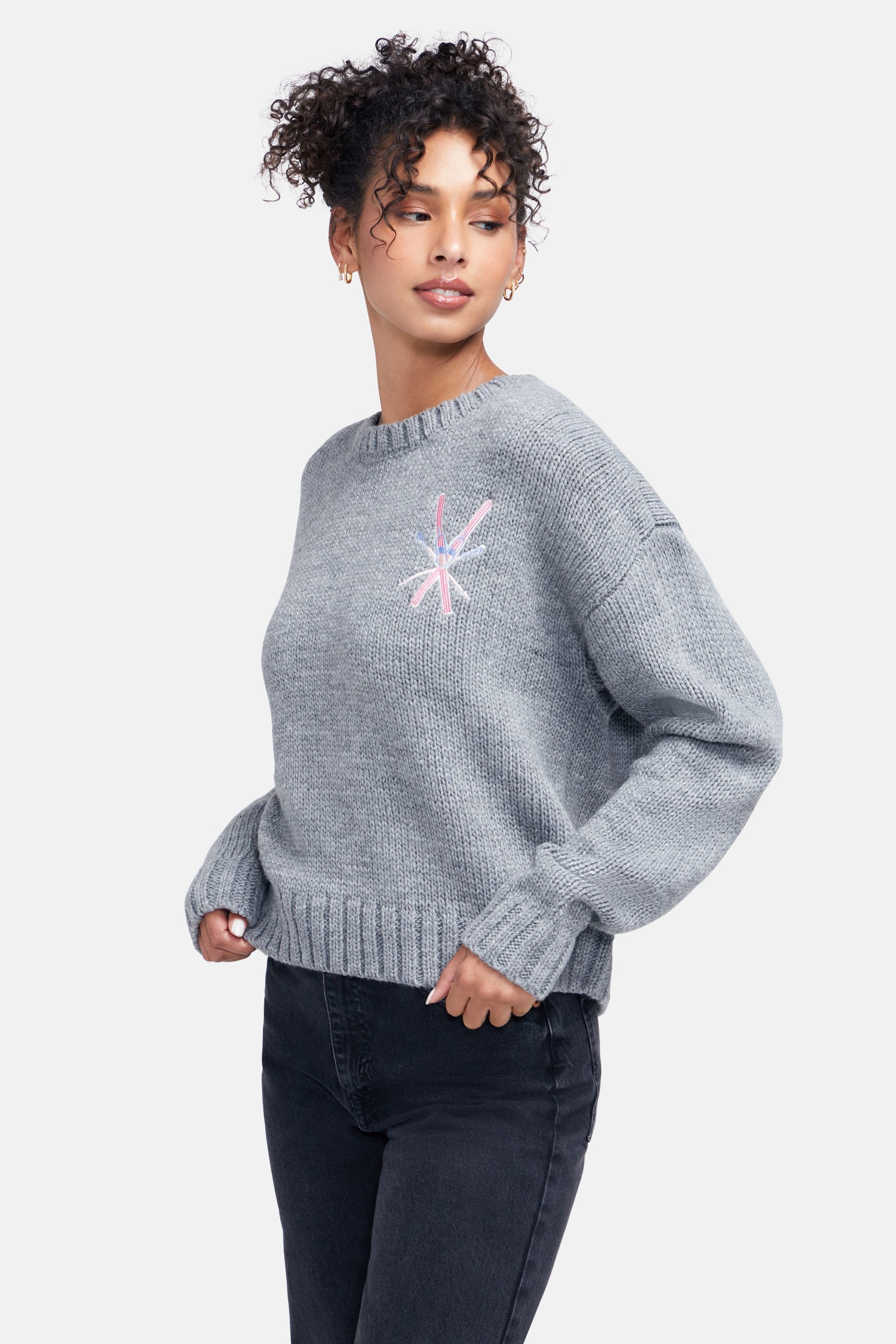Go With Snow Sweater | Heather