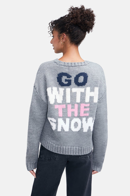 Go With Snow Sweater | Heather