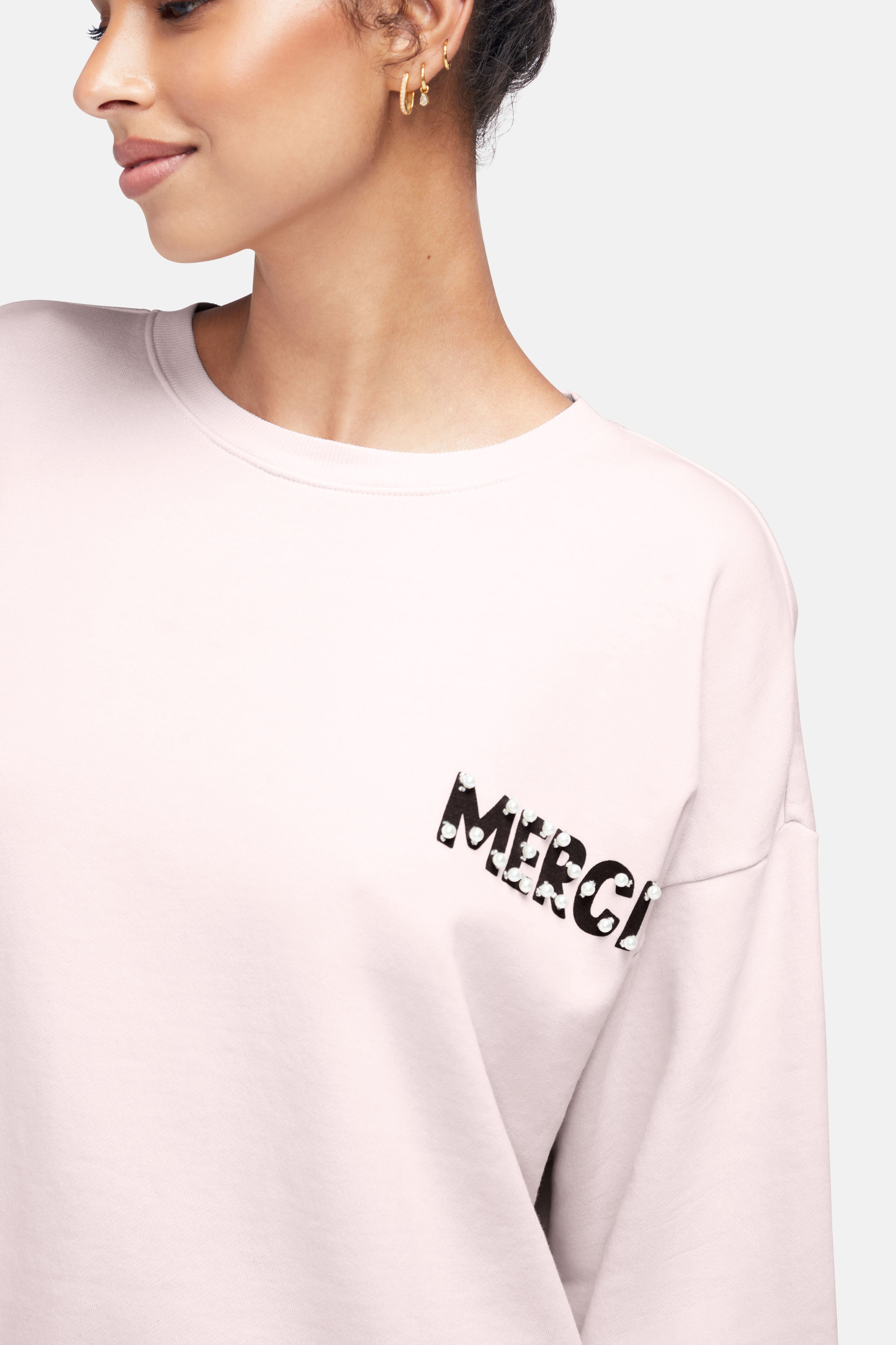 Merci Roadtrip Sweatshirt | Heavenly Pink