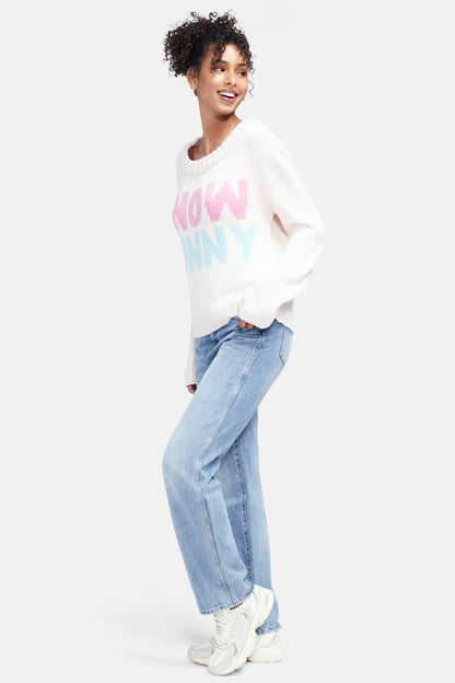 Violet Snow Bunny Sweater | Heavenly Pink