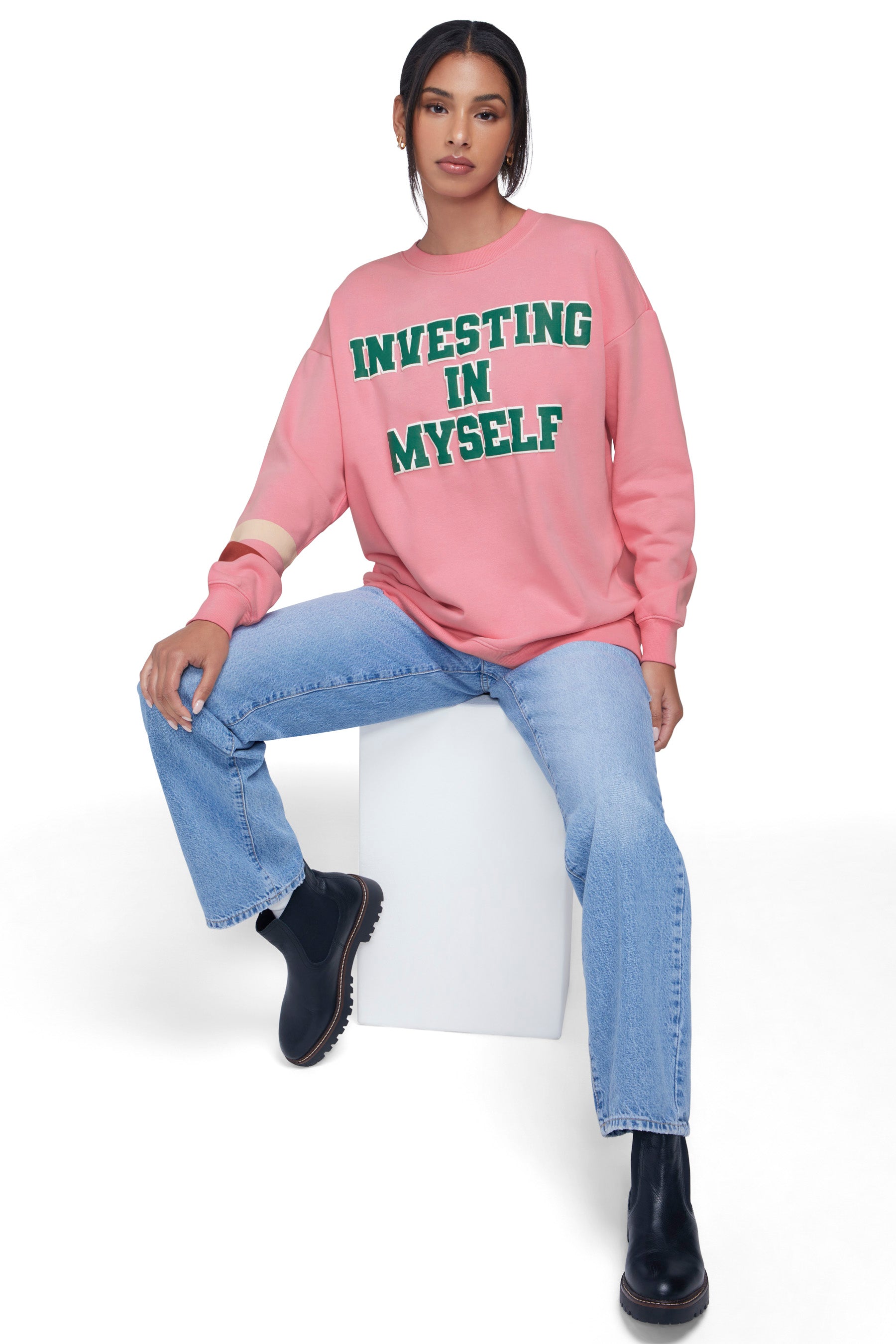Invest Myself Roadtrip Sweatshirt | Aurora Pink