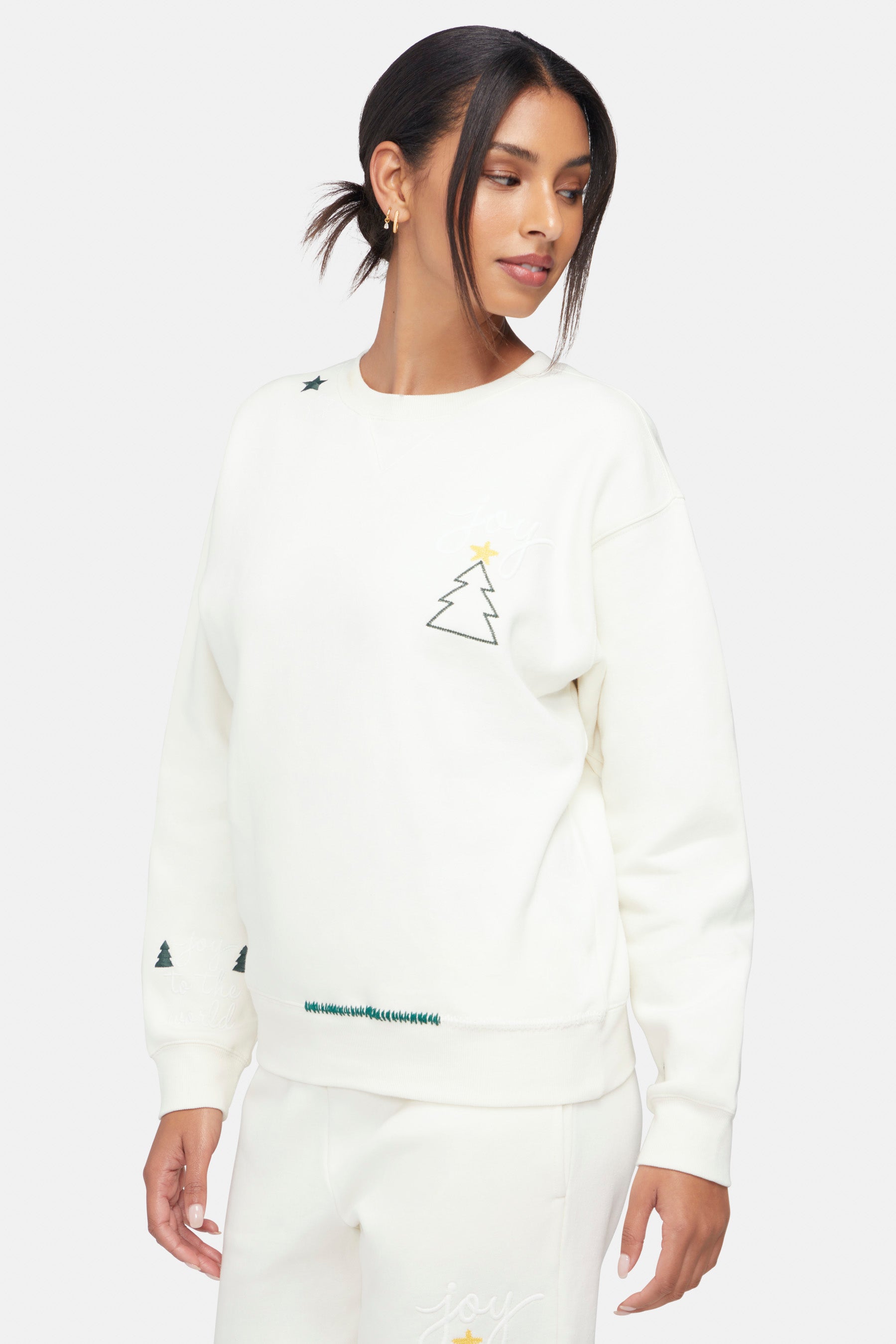 Joy Tree Cody Sweatshirt | Whisper White