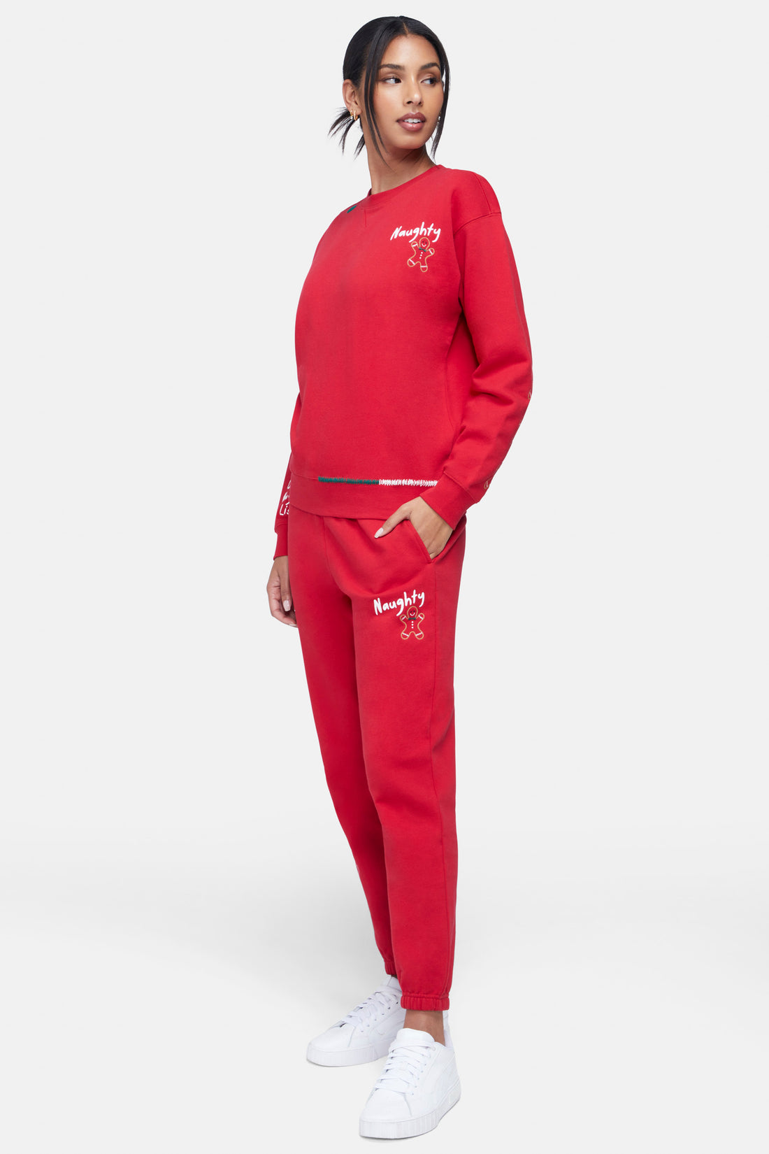 Naughty Emmy Sweatpants | Jester Red