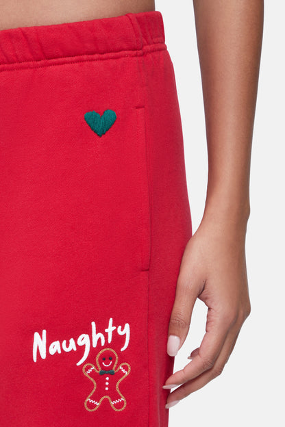 Naughty Emmy Sweatpants | Jester Red