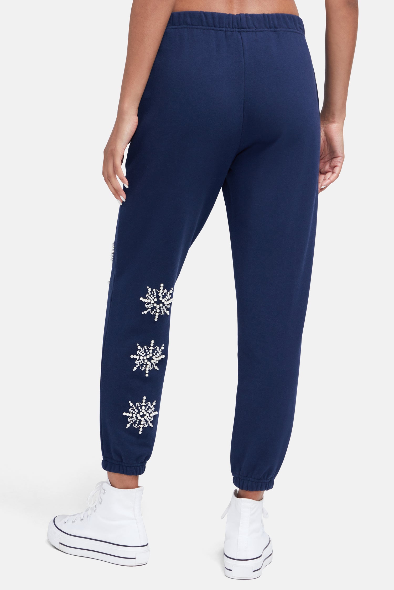 Snowflake Emmy Sweatpants | Black Iris
