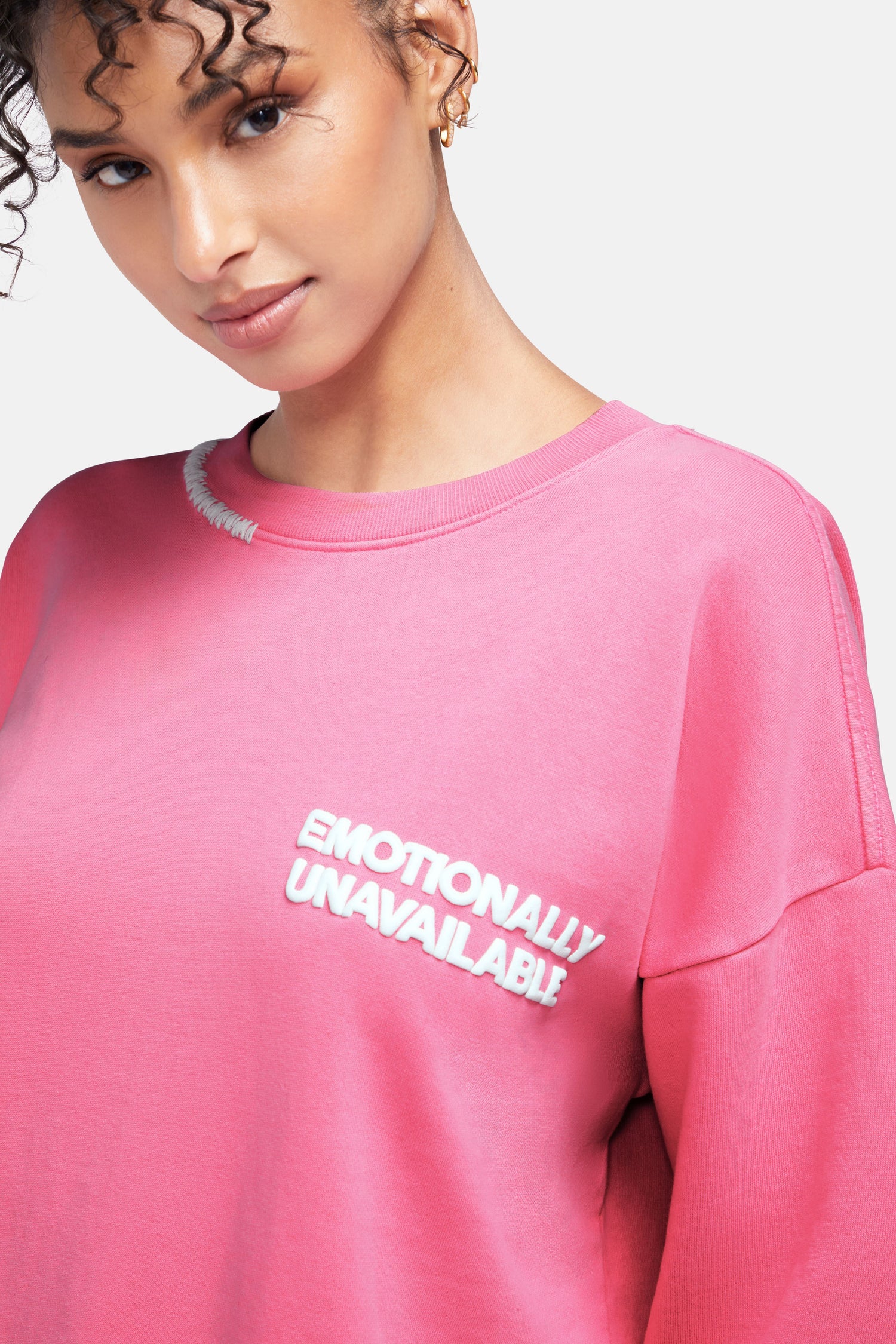 Emotionally Unavailable Roadtrip Sweatshirt | Aurora Pink