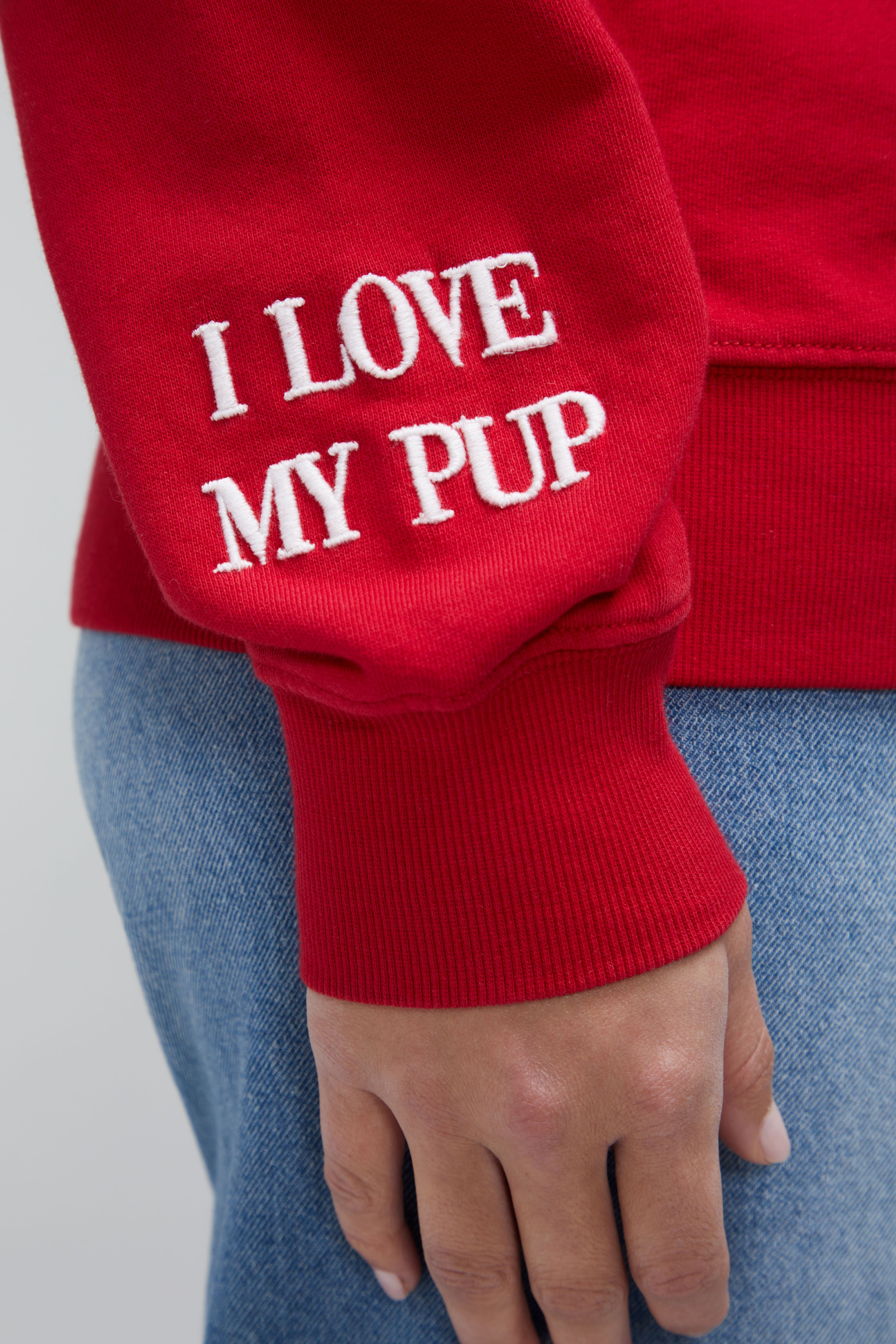 Love My Pup Cody Sweatshirt | Jester Red
