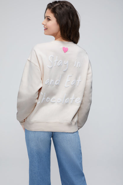 Love Stay In Cody Sweatshirt | Heavenly Pink